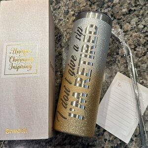 Retirement Glitter Tumbler